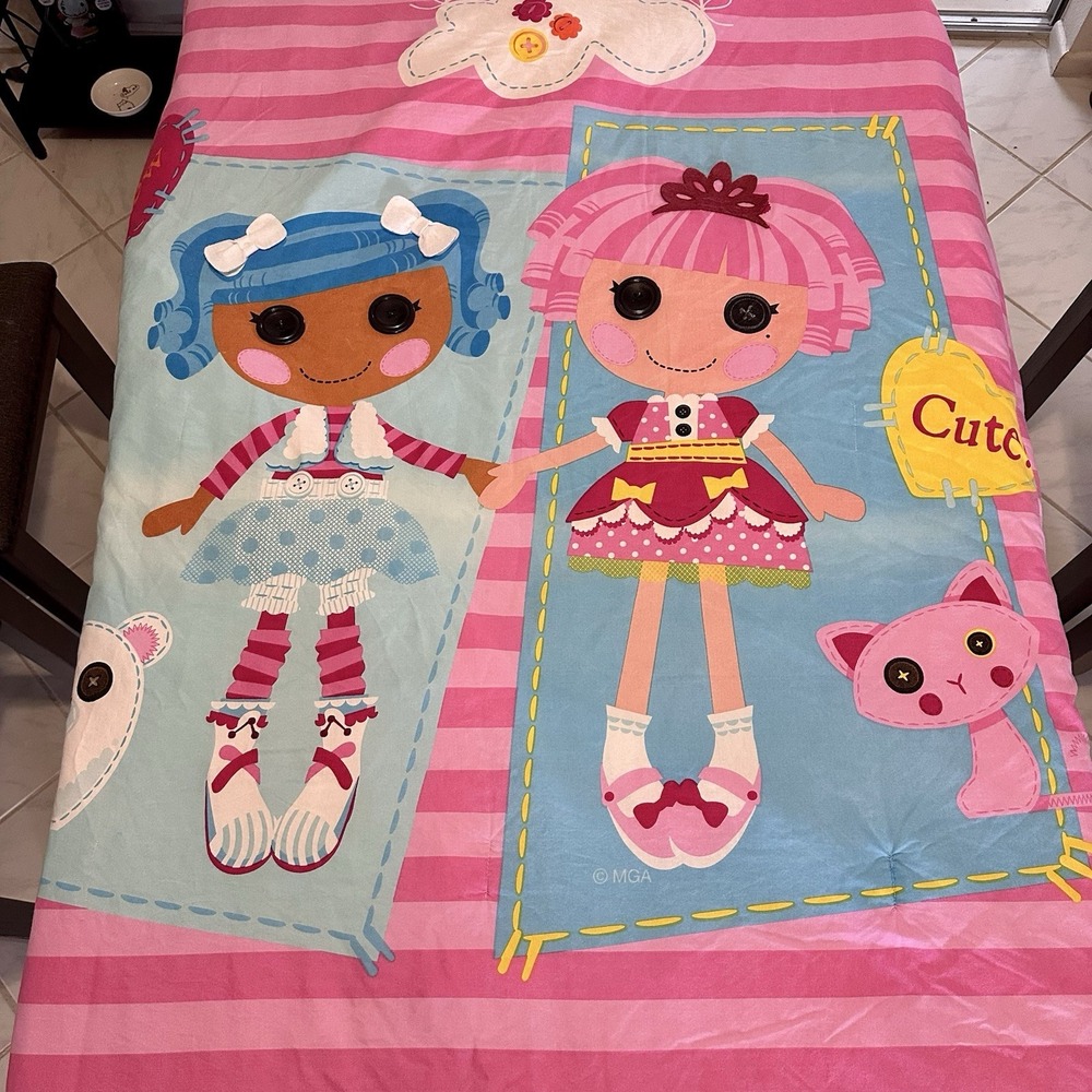 Lalaloopsy Sew Magical Sew Cute Twin Comforter 64" x 86" SEE READ CONDITION
